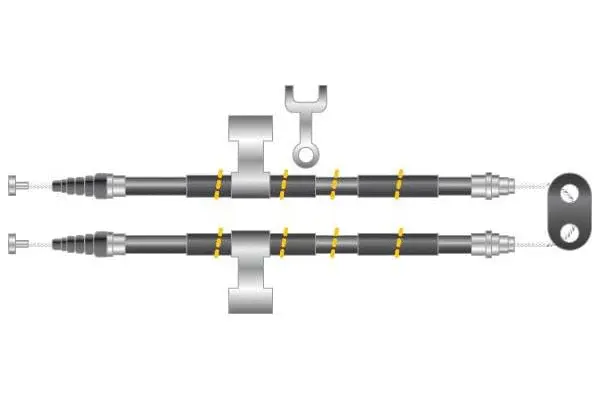 Cable Pull, parking brake (CF5258)