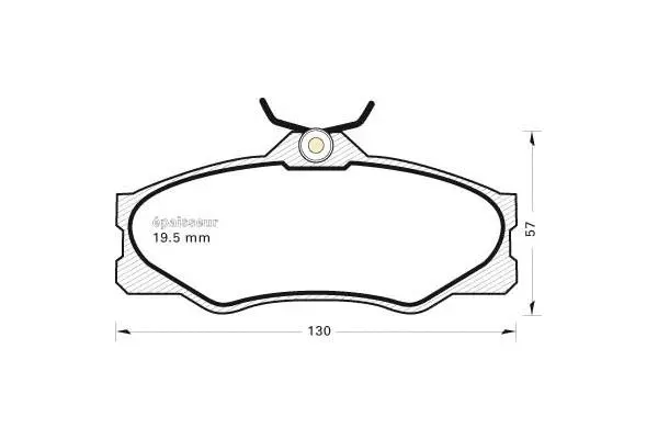 Brake Pad Set, disc brake (311)
