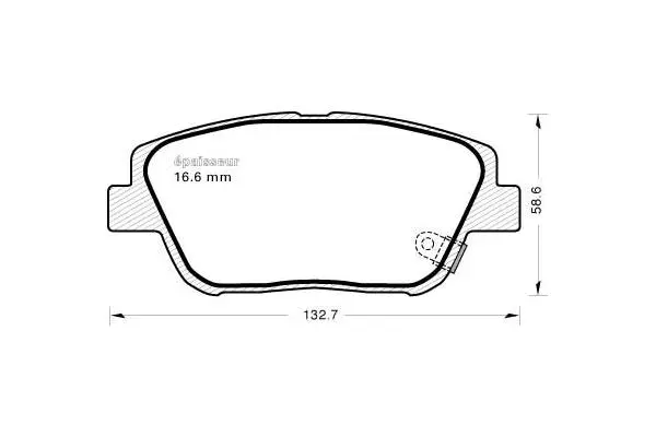 Brake Pad Set, disc brake (1158)