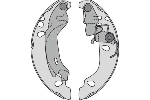 Brake Shoe Set (M836)