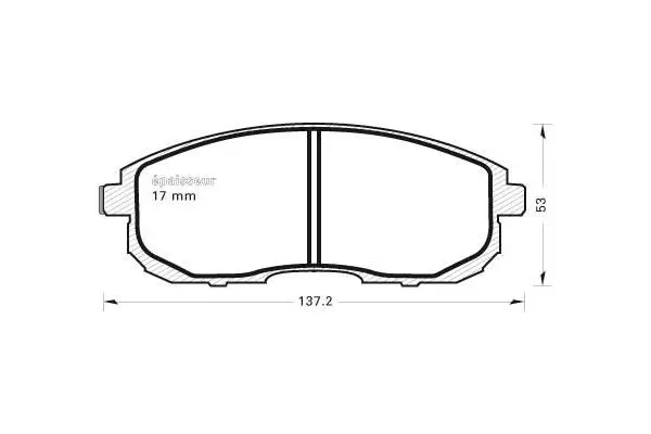 Brake Pad Set, disc brake (339)