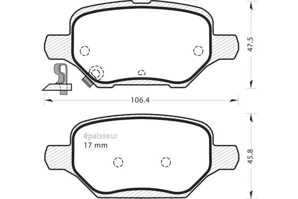 Brake Pad Set, disc brake (1367)