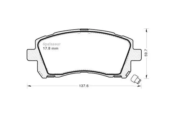 Brake Pad Set, disc brake (476)