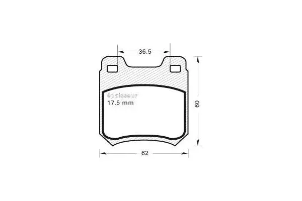 Brake Pad Set, disc brake (417)