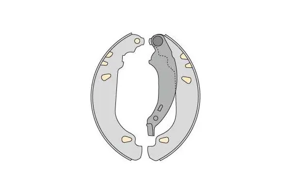 Brake Shoe Set (M752)