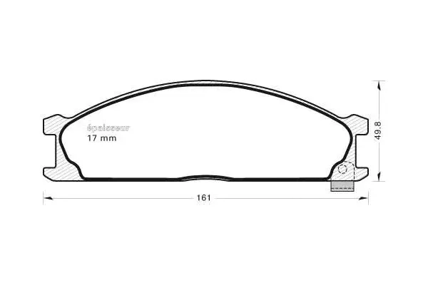 Brake Pad Set, disc brake (805)