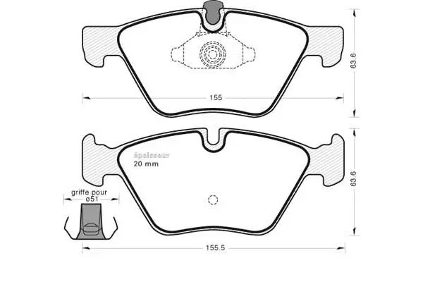 Brake Pad Set, disc brake (737)
