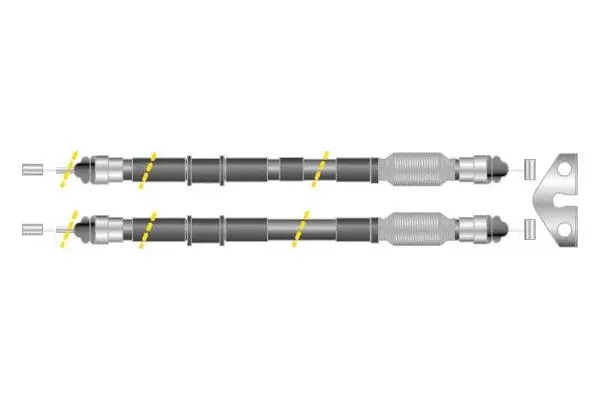 Cable Pull, parking brake (CF6248)