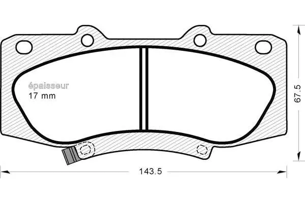 Brake Pad Set, disc brake (1219)