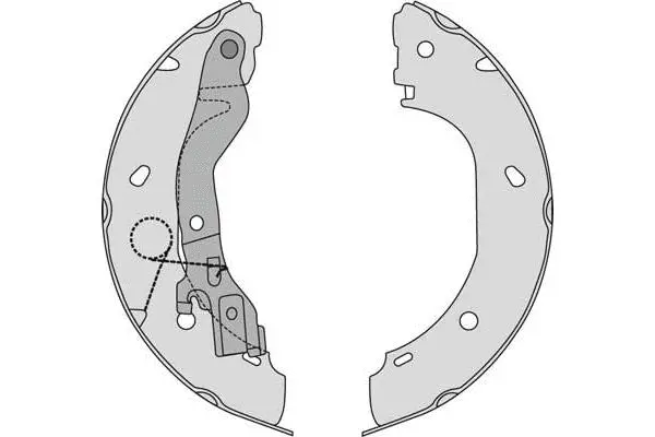 Brake Shoe Set (M821)