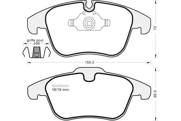Brake Pad Set, disc brake (1008)