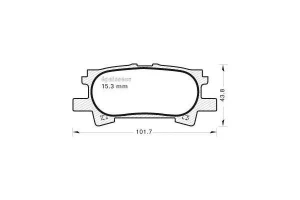 Brake Pad Set, disc brake (872)