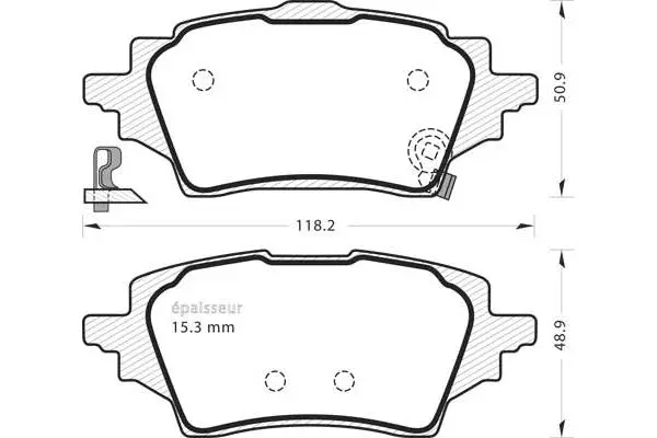 Brake Pad Set, disc brake (1371)