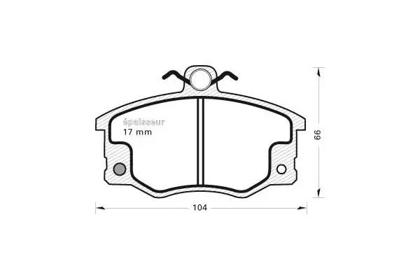 Brake Pad Set, disc brake (184)