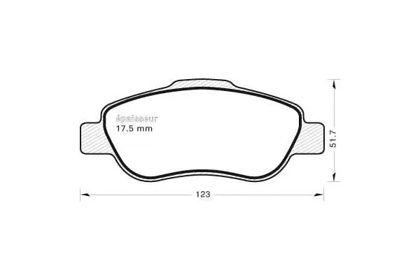 Brake Pad Set, disc brake (731)