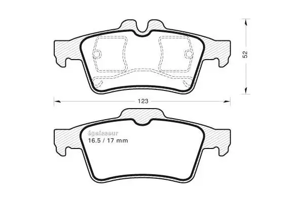 Brake Pad Set, disc brake (1066)