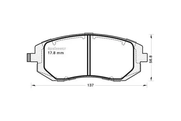 Brake Pad Set, disc brake (685)