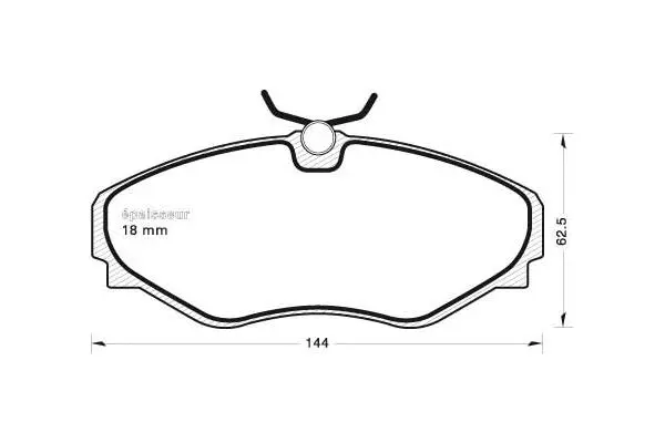 Brake Pad Set, disc brake (666)