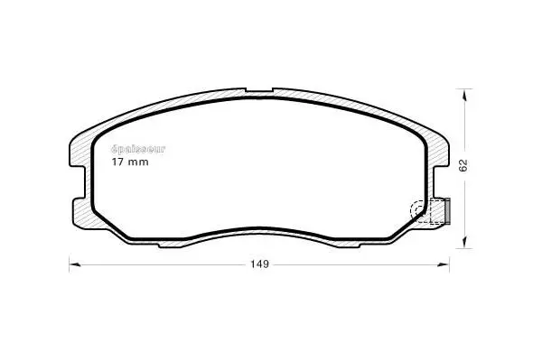 Brake Pad Set, disc brake (885)