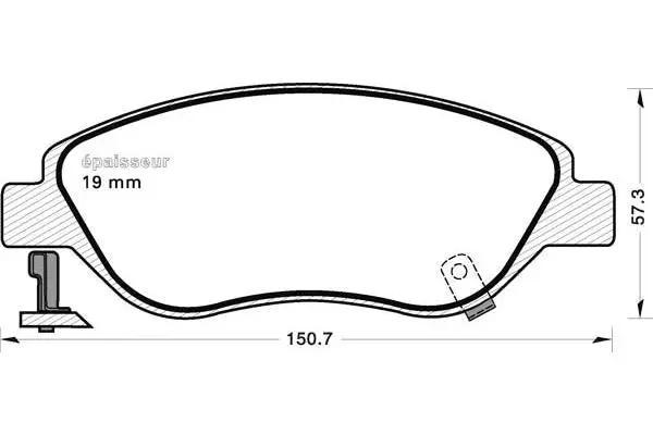 Brake Pad Set, disc brake (1236)