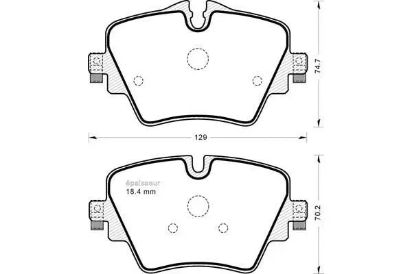 Brake Pad Set, disc brake (1193)