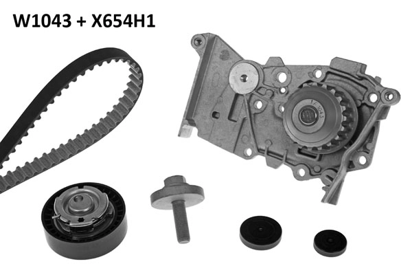 Water Pump & Timing Belt Kit (1043K4)