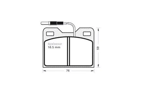 Brake Pad Set, disc brake (166)