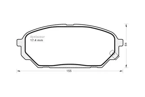 Brake Pad Set, disc brake (1059)
