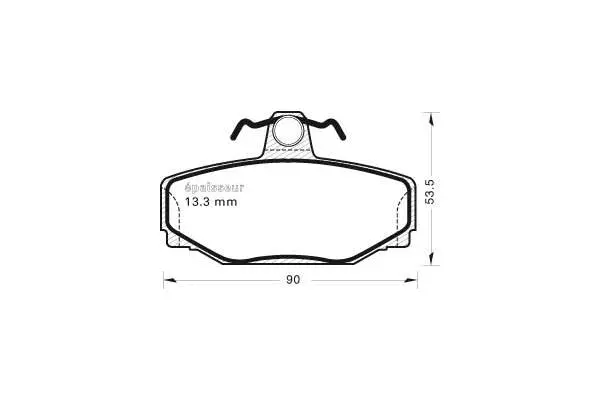 Brake Pad Set, disc brake (578)