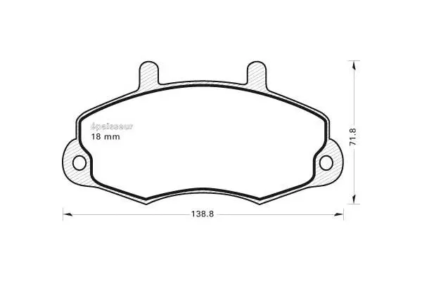 Brake Pad Set, disc brake (350)