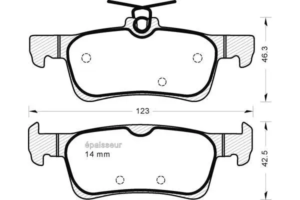 Brake Pad Set, disc brake (1269)