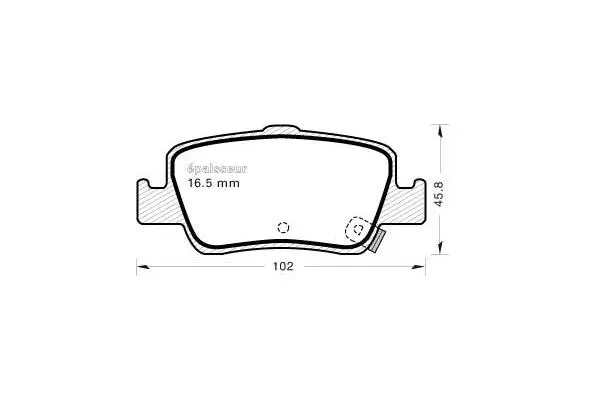 Brake Pad Set, disc brake (925)