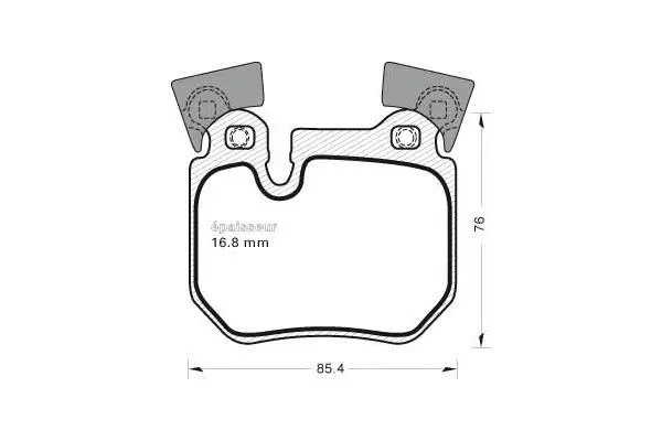 Brake Pad Set, disc brake (986)