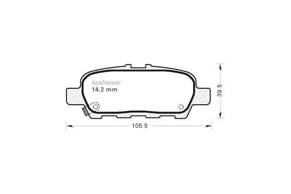 Brake Pad Set, disc brake (1045)