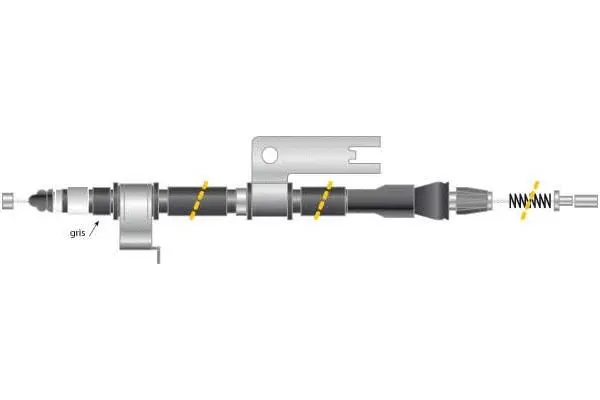 Cable Pull, parking brake (CF6043)