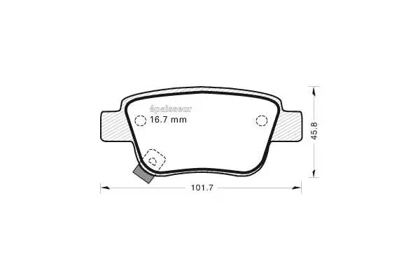 Brake Pad Set, disc brake (782)