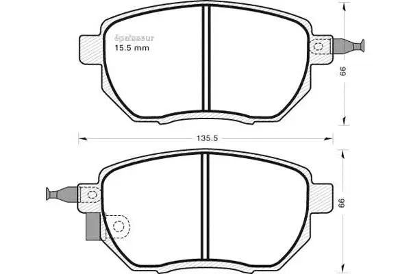 Brake Pad Set, disc brake (776)
