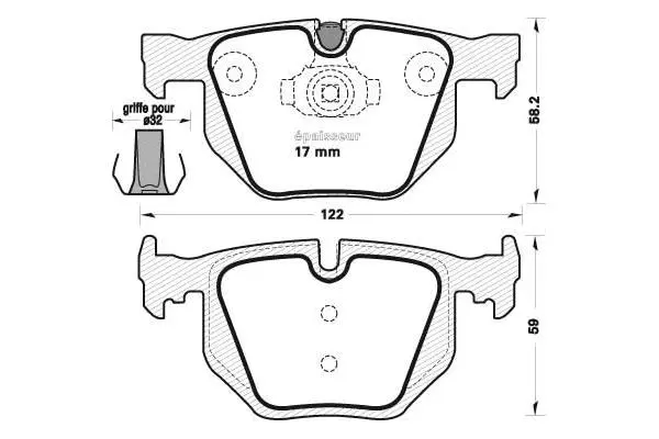 Brake Pad Set, disc brake (1091)
