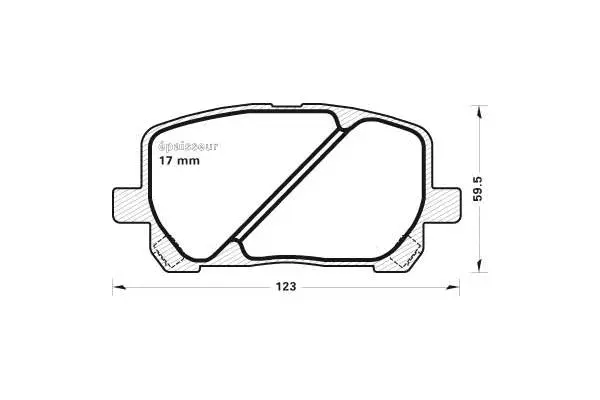 Brake Pad Set, disc brake (686)