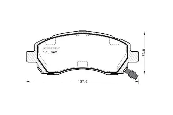 Brake Pad Set, disc brake (474)