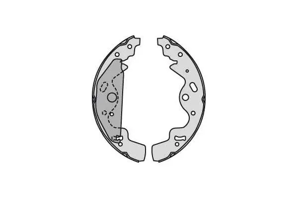 Brake Shoe Set (M824)
