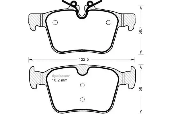 Brake Pad Set, disc brake (1223)