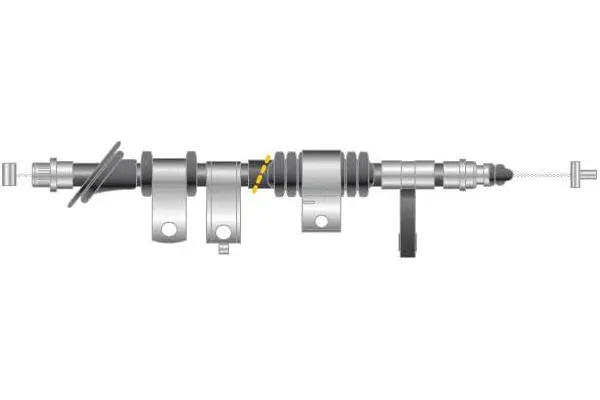 Cable Pull, parking brake (CF6087)