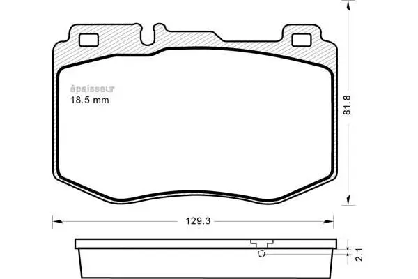 Brake Pad Set, disc brake (1200)