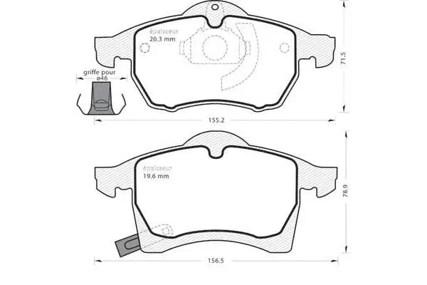 Brake Pad Set, disc brake (405)