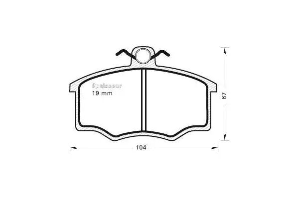 Brake Pad Set, disc brake (175)