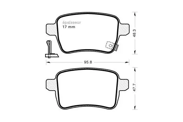 Brake Pad Set, disc brake (1171)