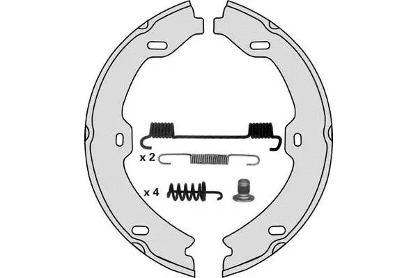 Brake Shoe Set, parking brake (M872R)