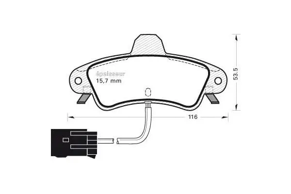 Brake Pad Set, disc brake (861)