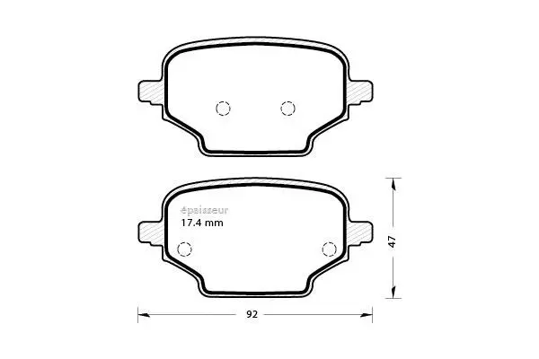 Brake Pad Set, disc brake (1334)